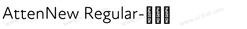 AttenNew Regular字体转换